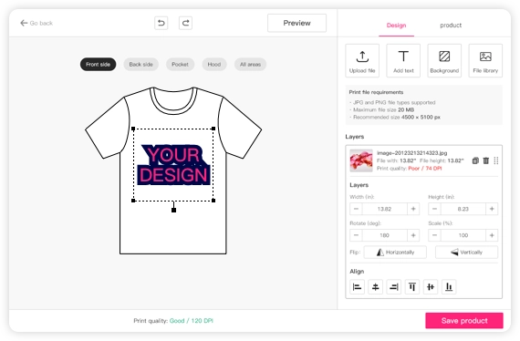 Learn How To Use the Vexels T-Shirt Maker  Step by Step Tutorial Shirt  Design for Print on Demand 